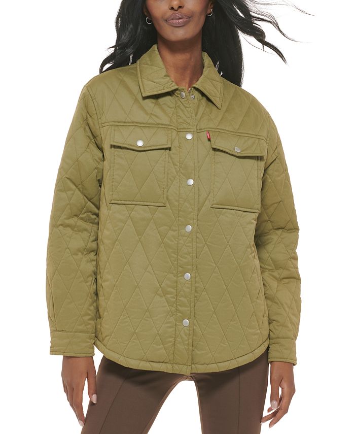 Levi's Women's Quilted Shirt Jacket & Reviews - Jackets & Vests - Juniors -  Macy's