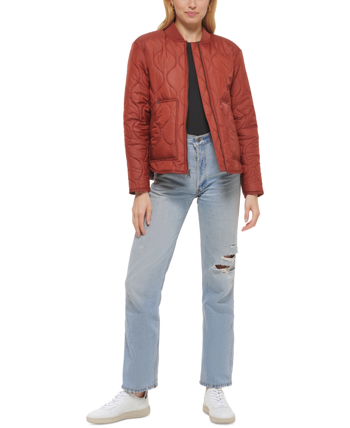 Levi's quilted liner jacket top