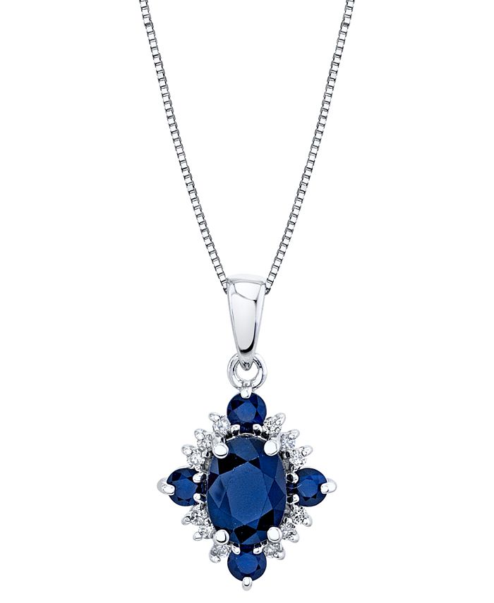 Sapphire discount necklace macys