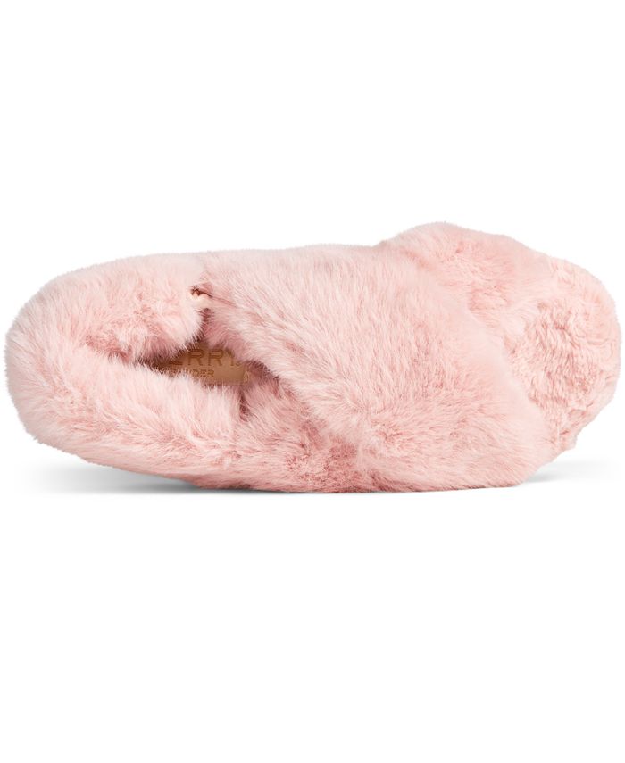 Sperry fuzzy slippers on sale