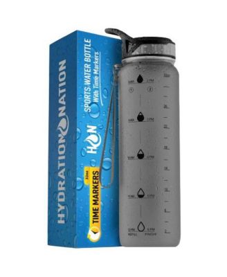 Hydration Nation Water Bottle With Time Marker 32oz