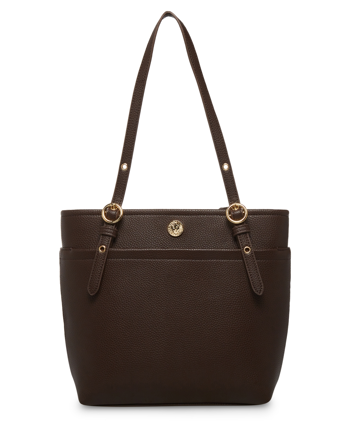 Anne Klein Women s Classic Pocket Tote Bag Espresso Smart Closet