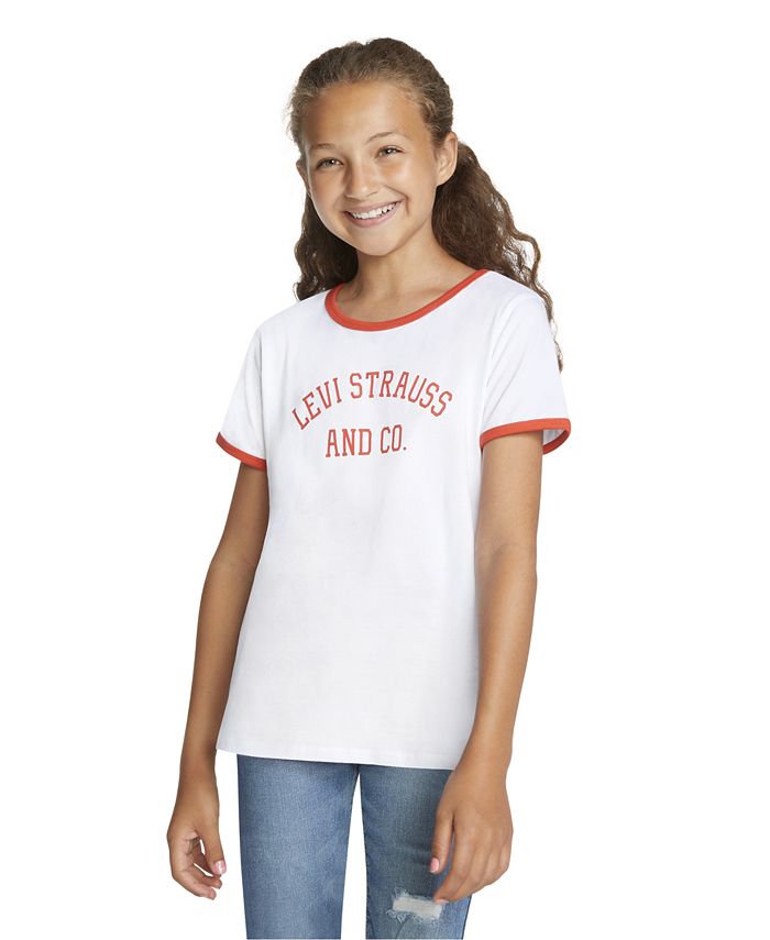 Levi's Toddler Girls Macy's Ringer Short Sleeve T-shirt & Reviews - Shirts  & Tops - Kids - Macy's
