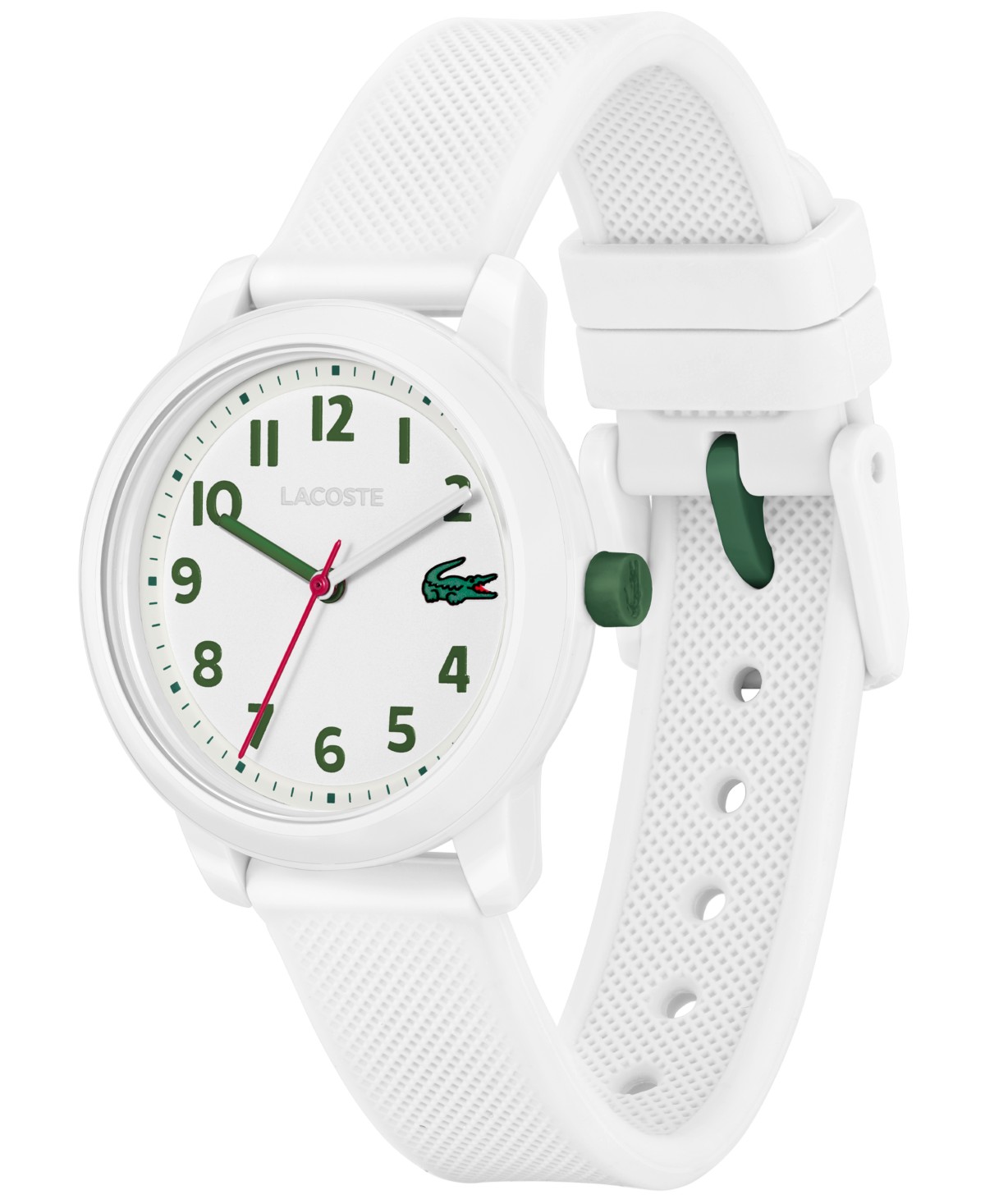 Детские часы Lacoste L.12.12 на белом силиконовом ремешке 32мм — фото 3