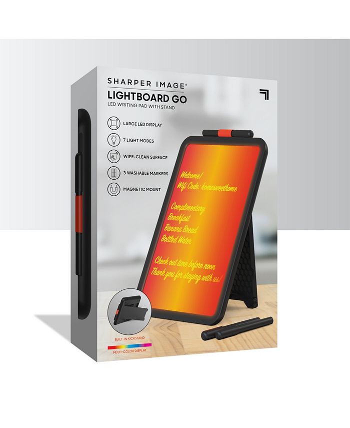Sharper Image CLOSEOUT! Lightboard Go LED Writing Pad Set Macy's