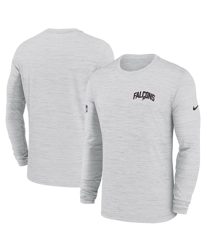 Nike Men's White Atlanta Falcons Sideline Velocity Athletic Stack  Performance Long Sleeve T-Shirt - Macy's