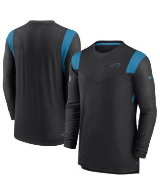 Men s Nike Black Carolina Panthers Sideline Tonal Logo Performance Player Long Sleeve T shirt Macy s