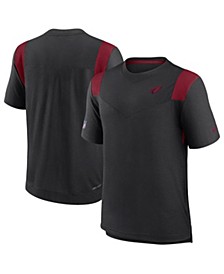 Men's Black Arizona Cardinals Sideline Tonal Logo Performance Player T-shirt