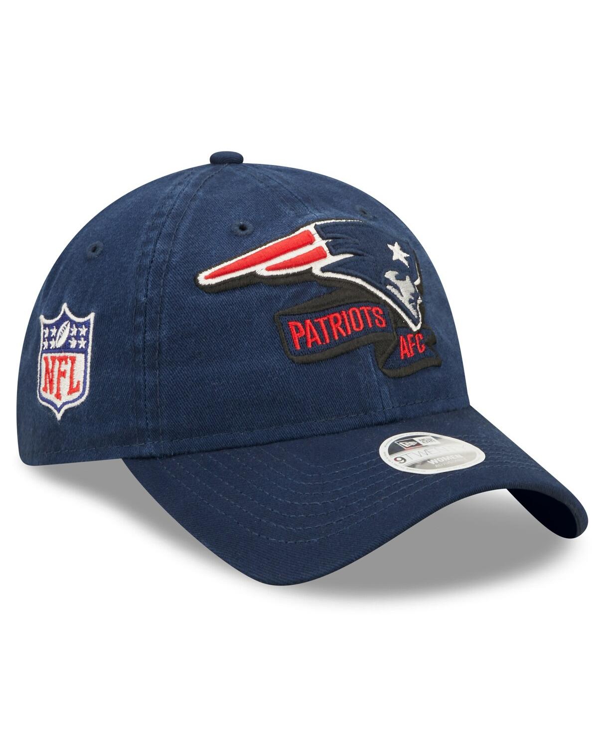 New Era Women's  Navy New England Patriots 2022 Sideline Adjustable 9twenty Hat