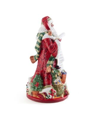 Holiday Home African American Santa Figurine