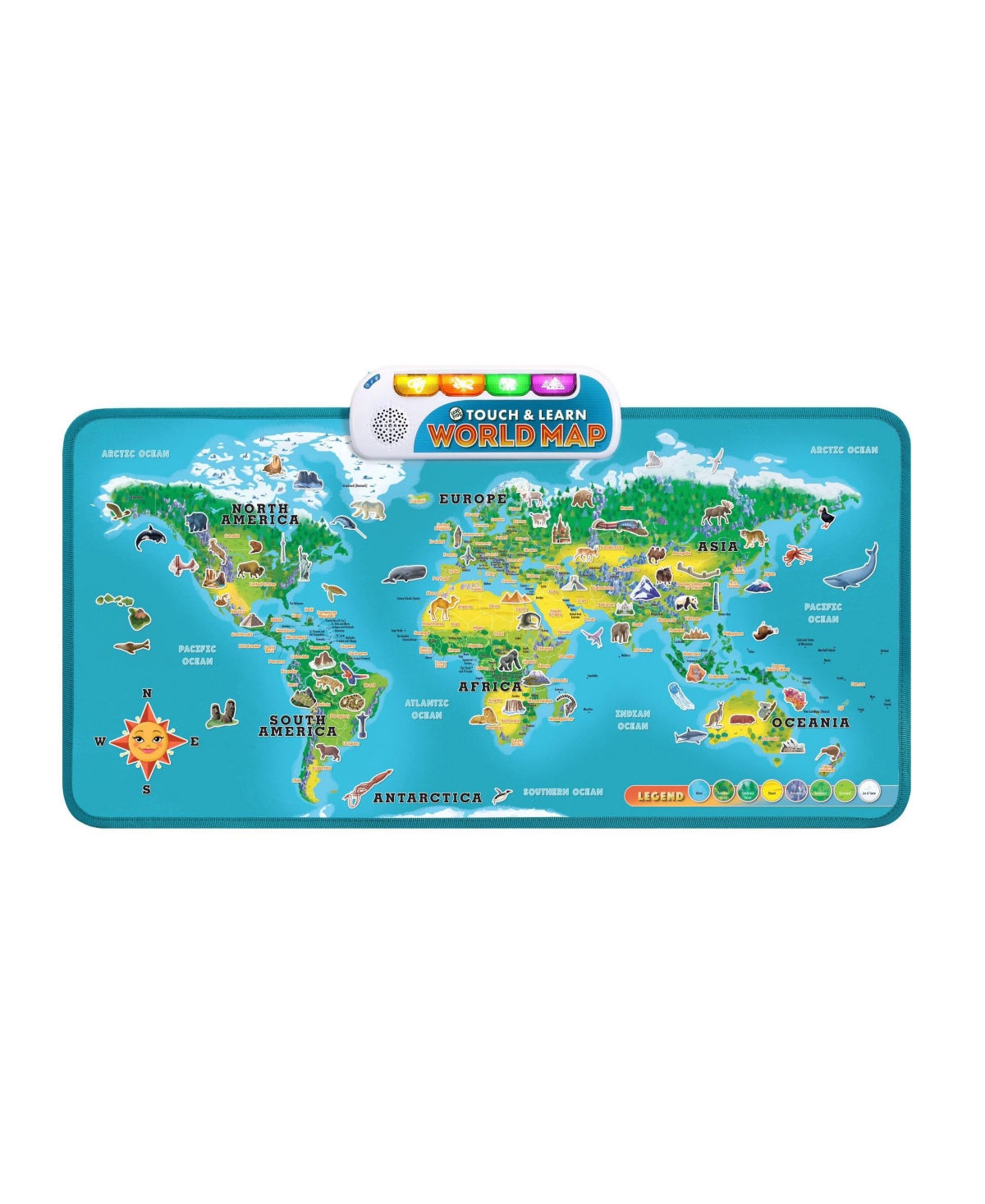 Vtech Kids' Leapfrog Touch And Learn World Map In Multi