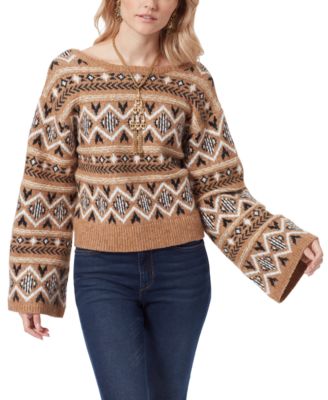 Sam Edelman - Women's Benton Wide-Sleeve Scoop-Back Sweater