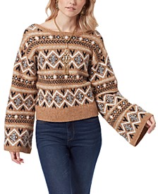 Women's Benton Wide-Sleeve Scoop-Back Sweater