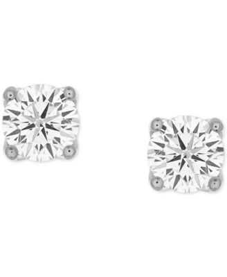 Certified Diamond Stud Earrings (1 ct. t.w.) in 14k White Gold featuring diamonds with the De Beers Code of Origin, Created for Macy's