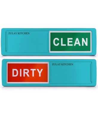 Dishwasher Clean Dirty Magnet Sign - For Stainless Steel & Other Magnetic Surfaces
