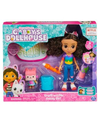 Gabby's Dollhouse Deluxe Craft Doll Playset With Water Pad & Baby Box Cat