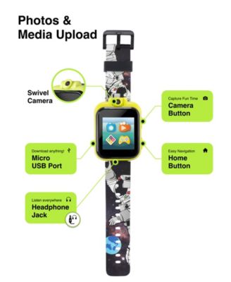 Playzoom 2 Kids Black Silicone Strap Smartwatch 42mm