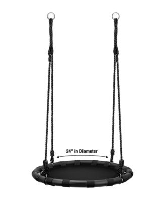 Fabric Spinner Swing 24 inch diameter black