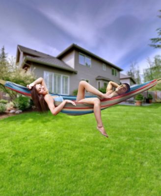 Brazilian Double Hammock - Extra-Long Two Person Portable Hammock Bed for Indoor or Outdoor Spaces - Hanging Rope, Carrying Pouch Included