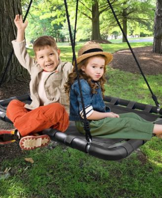 Kids Rectangular Platform Swing - Black