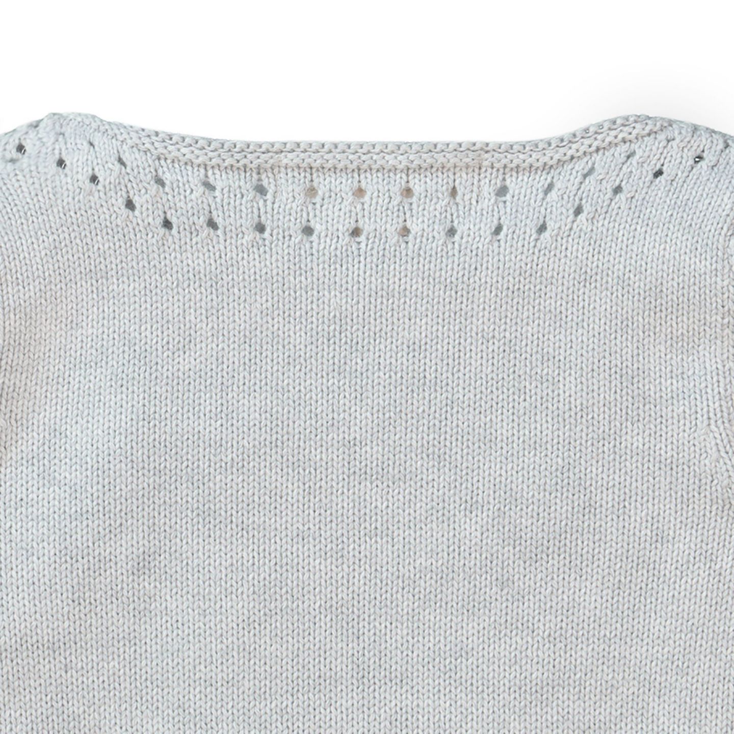 Свитер Hope & Henry Pointelle Detail Sweater для девочек-малышей, цвет: Светлый серый меланжевый — фото 3