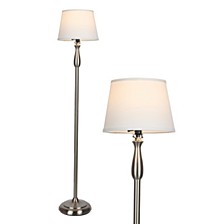 Gabriella LED Standing Floor Lamp with Fabric Shade