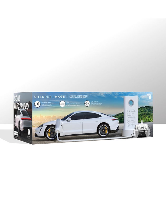 Sharper Image Porsche Taycan Turbo S Remote Control Electric Car & Reviews - All Toys - Macy's