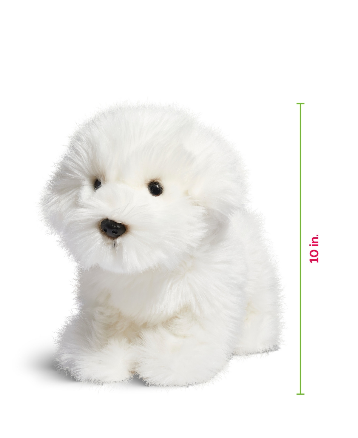 Shop Geoffrey's Toy Box 10" Maltese Puppy Dog Toy, Created For Macy's In White