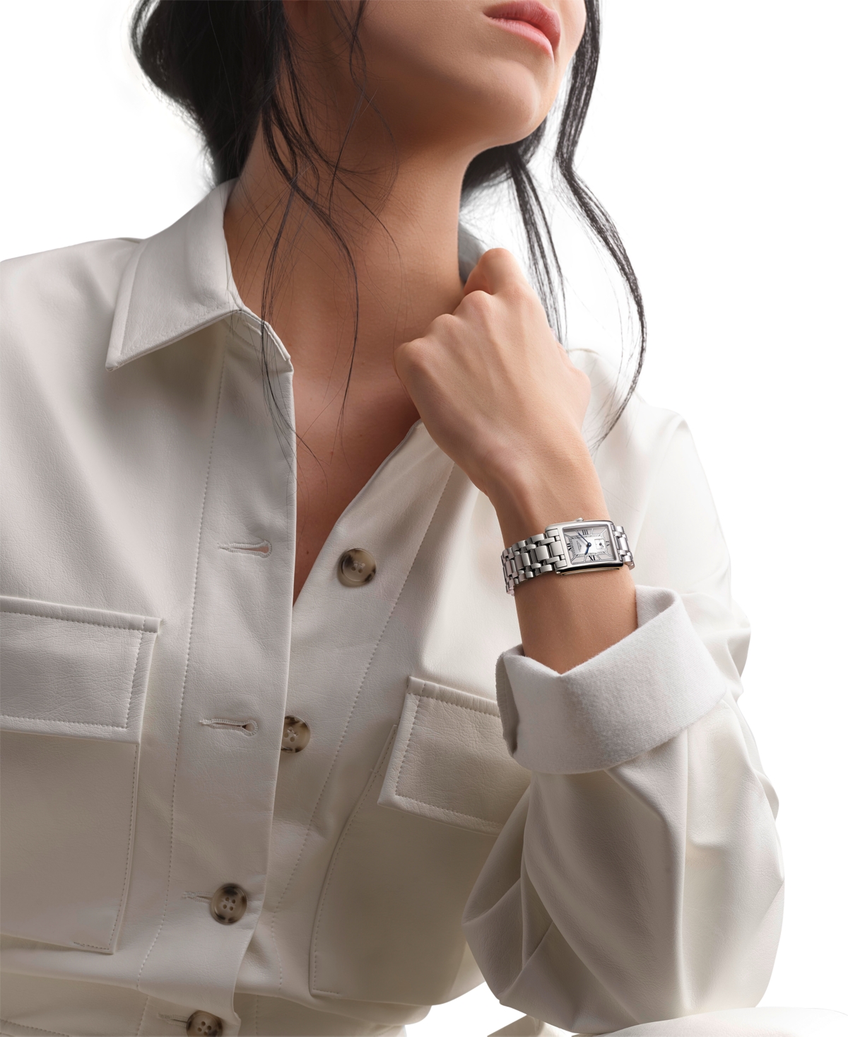 Shop Longines Women's Swiss Dolcevita Stainless Steel Bracelet Watch 23mm In Silver