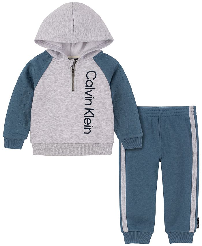 Calvin Klein Baby Boys Colorblock Raglan Hoodie and Joggers Set, 2 Piece &  Reviews - Sets & Outfits - Kids - Macy's