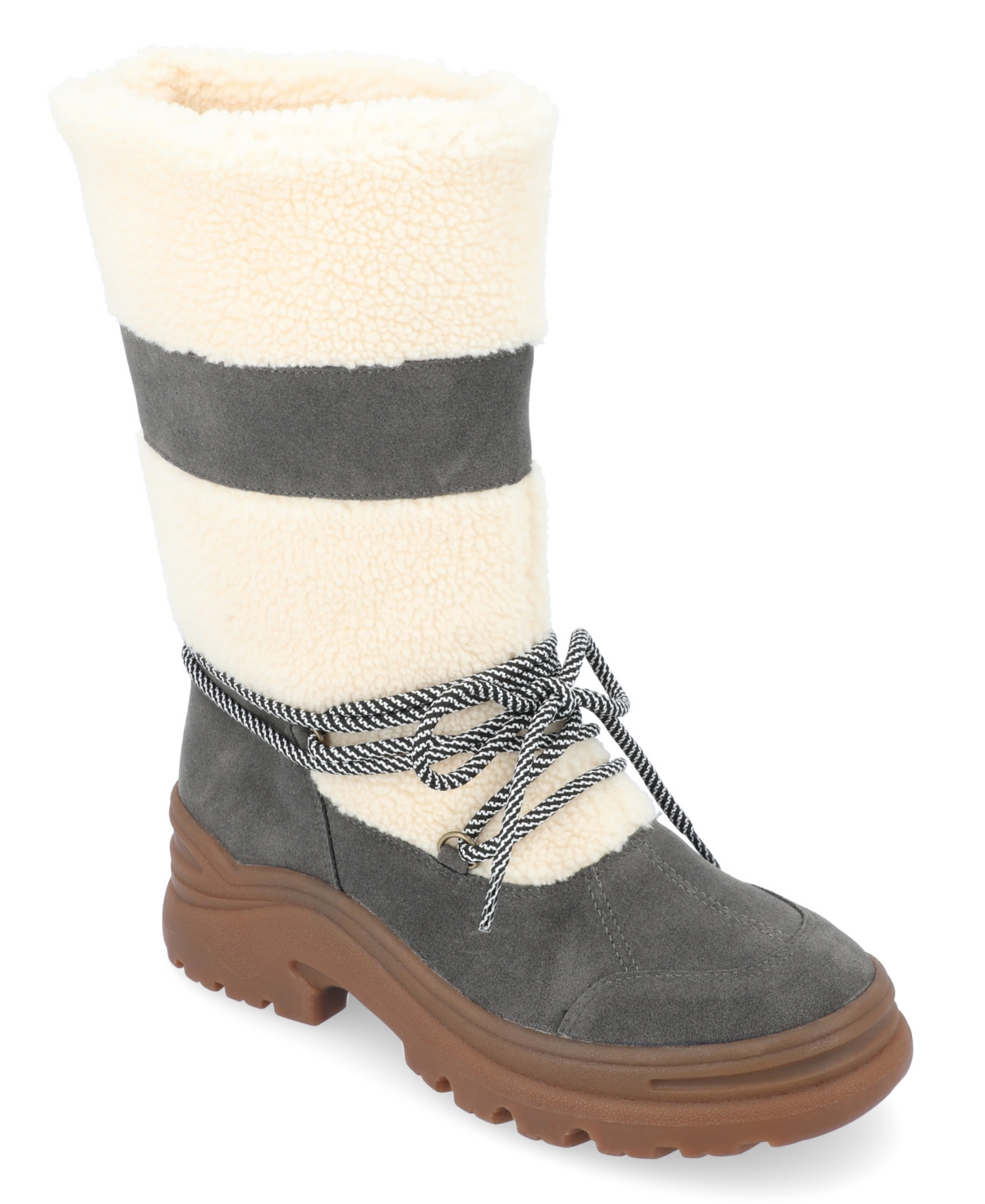 Journee Collection Women's Galina Winter Boots In Charcoal