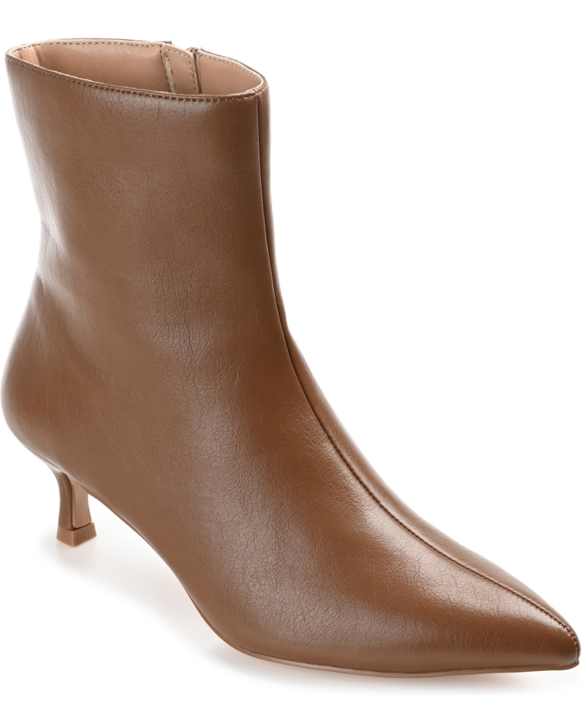 Journee Collection Women's Arely Pointed Booties In Brown