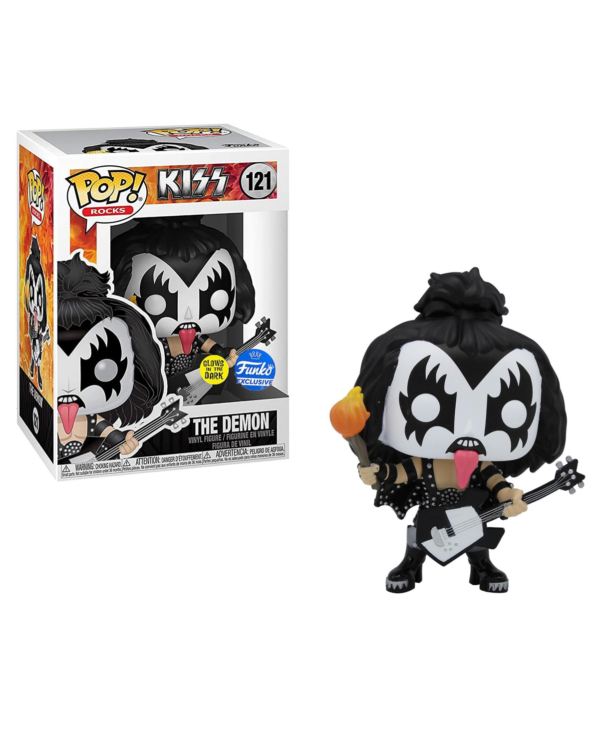 FUNKO POP KISS BAND GLOW IN THE DARK COLLECTIBLE SET, 4 PIECE 