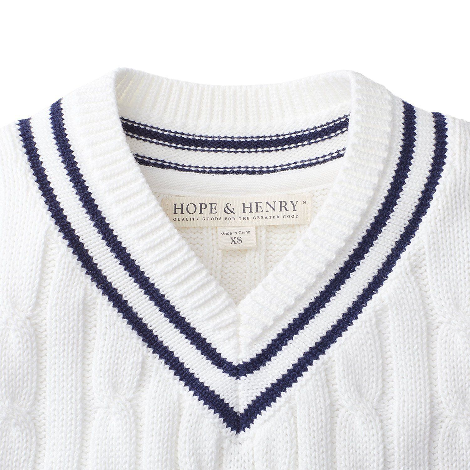 Hope and Henry Boys' Organic Tennis Sweater, Kids