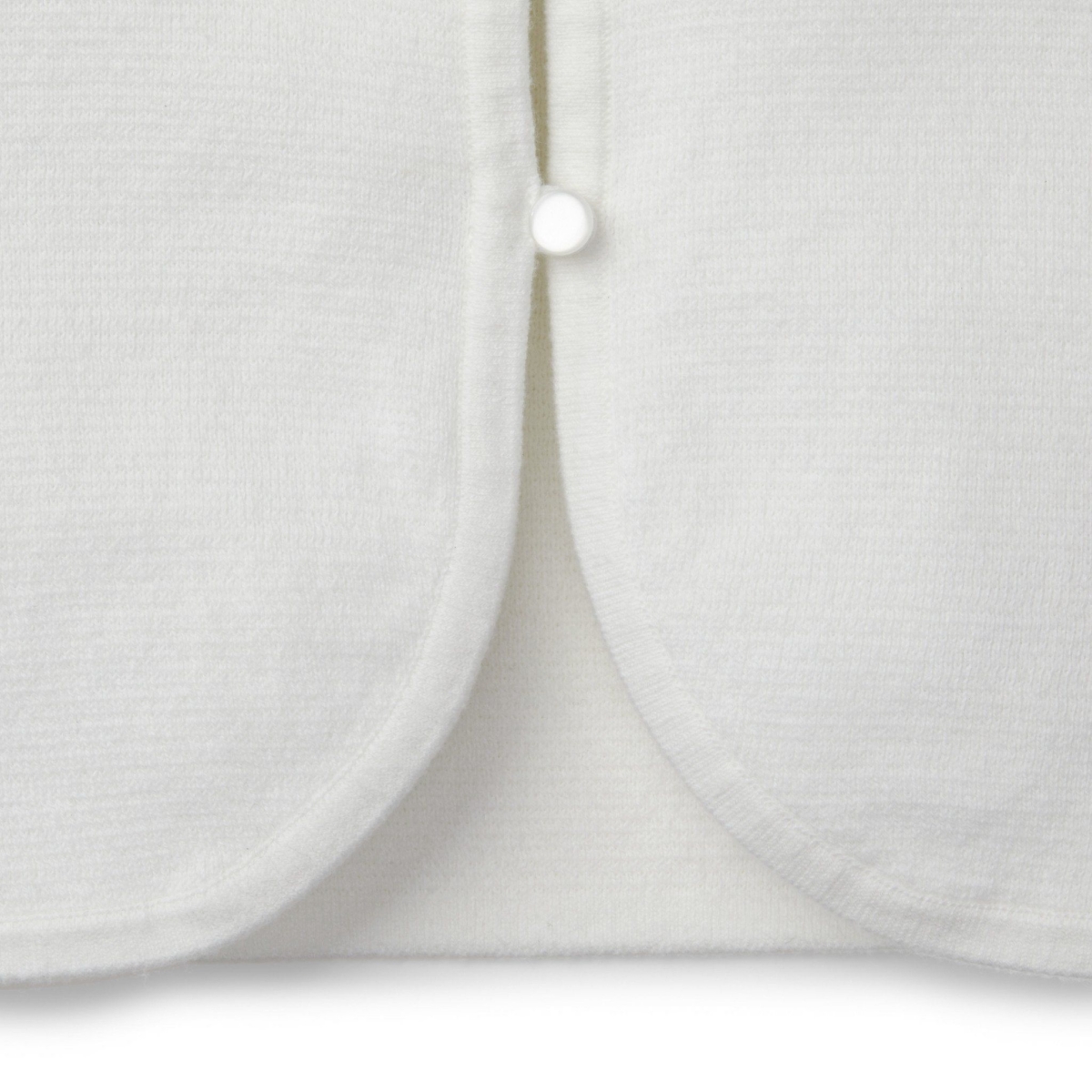 Hope & Henry Girls Cropped Curved Hem Cardigan