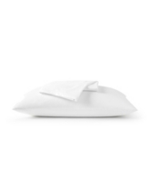 Premium Ice Silk Standard Queen Pillow Protector, Set of 2 - White