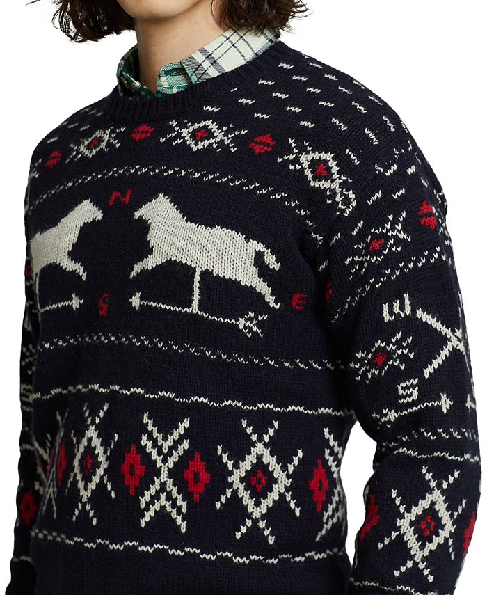 Polo Ralph Lauren Men's Weathervane WoolSilk Sweater Macy's