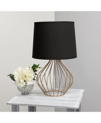 Geometrically Wired Table Lamp
