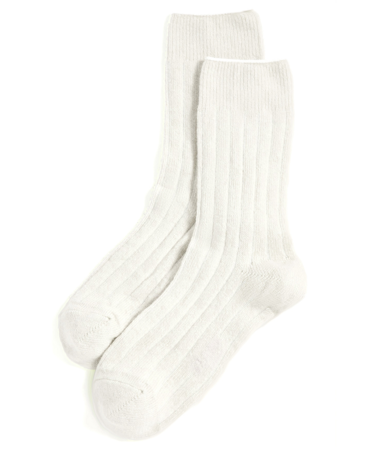 Shop Stems Women's Lux Cashmere Wool Crew Socks Gift Box In Ivory