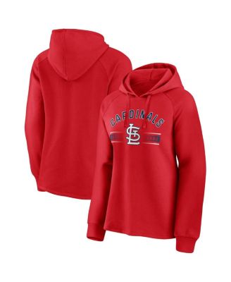 Women's Red St. Louis Cardinals Perfect Play Raglan Pullover Hoodie