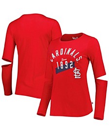 Women's Red St. Louis Cardinals Formation Long Sleeve T-shirt