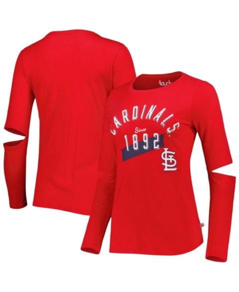 Женская футболка Touch Red St. Louis Cardinals Formation Long Sleeve
