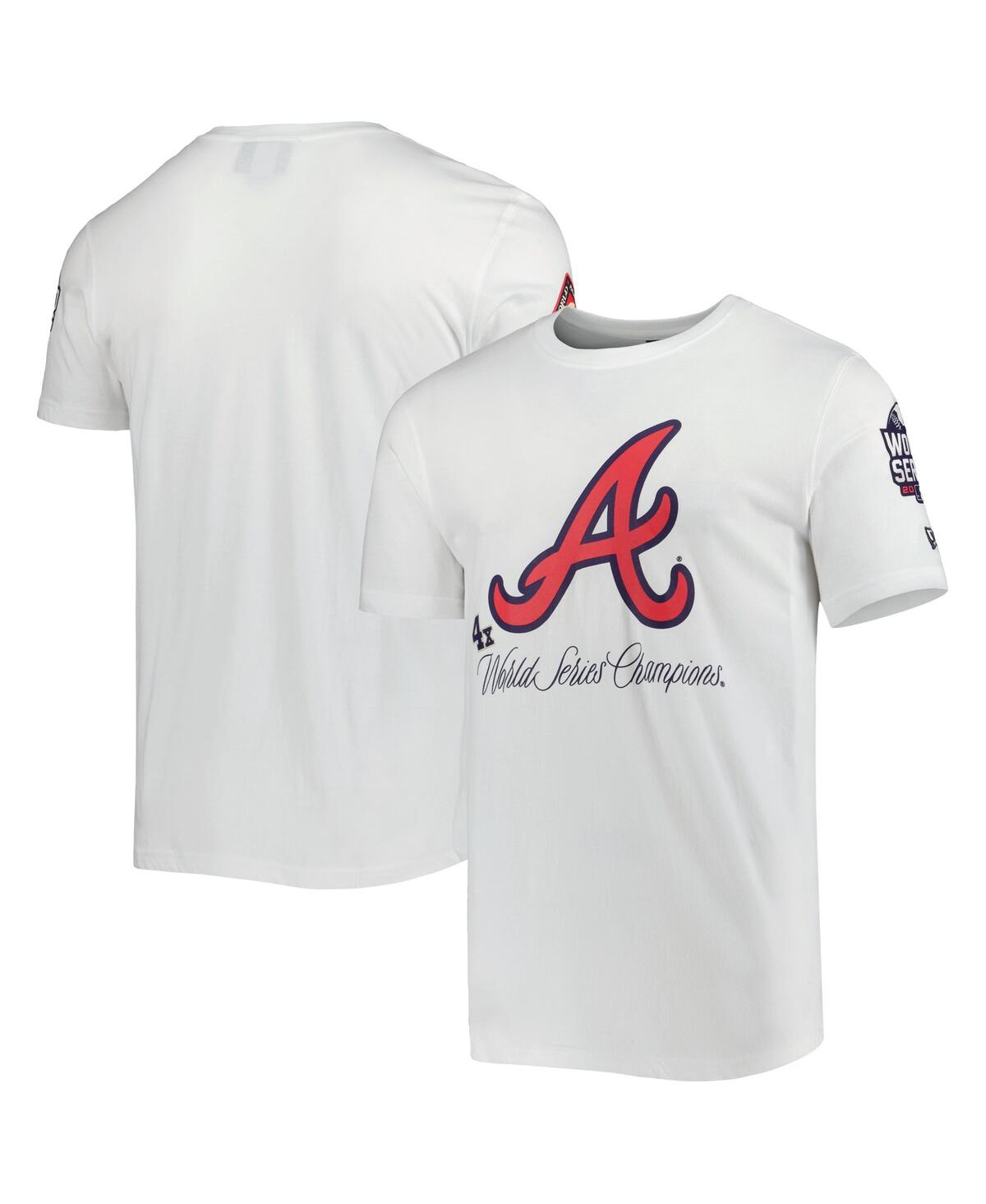 New Era Men's  White Atlanta Braves Historical Championship T-shirt