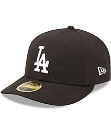 Men's Los Angeles Dodgers Black, White Low Profile 59FIFTY Fitted Hat
