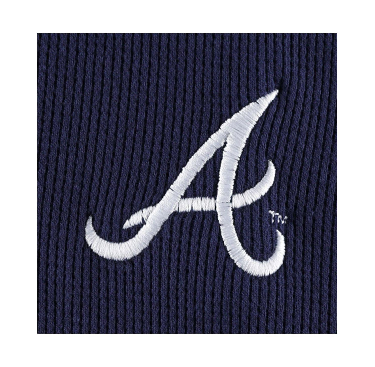 Men's Atlanta Braves Navy Maverick Long Sleeve T-shirt