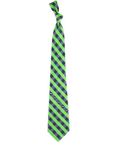 Eagles Wings Seattle Seahawks Checked Tie