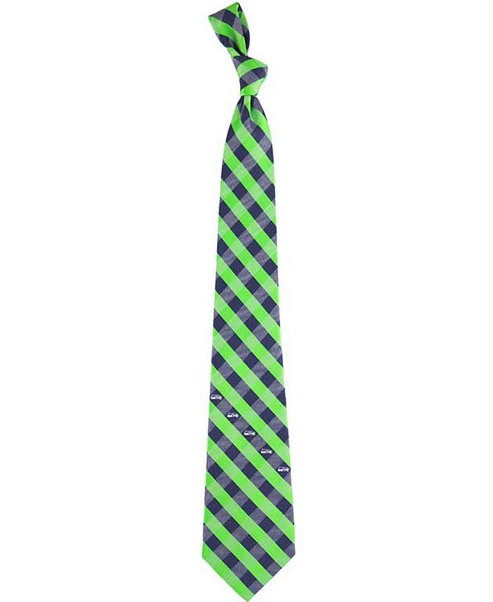 Eagles Wings - Seattle Seahawks Checked Tie