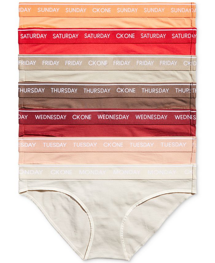 Calvin Klein CK One Days Of The Week 7pk Bikini Underwear QF5938 & Reviews  - All Underwear - Women - Macy's