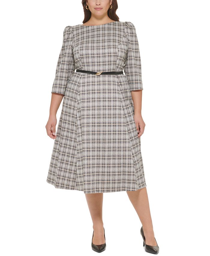 Macy's calvin klein new arrivals plus size dresses