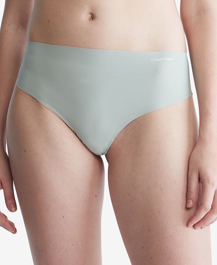Calvin Klein Women's Invisibles High-Waist Thong Underwear QD3864 & Reviews  - All Underwear - Women - Macy's